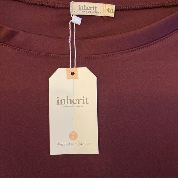 Inherit Clothing Company Manda Burgundy Athletic Midi Dress - Picture 6 of 10